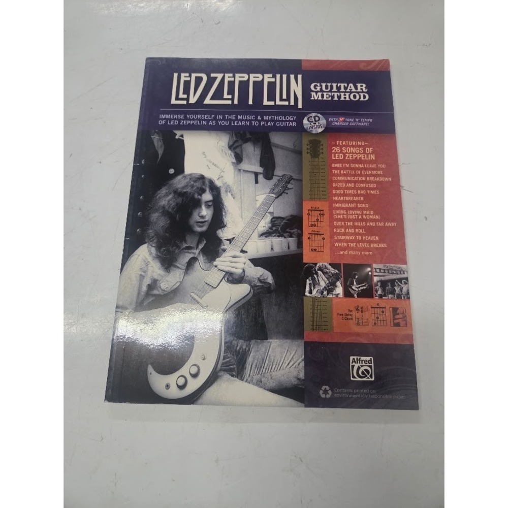 Led Zeppelin Guitar Method Instructional Book CD Alfred Music 0-7390-6354-5
